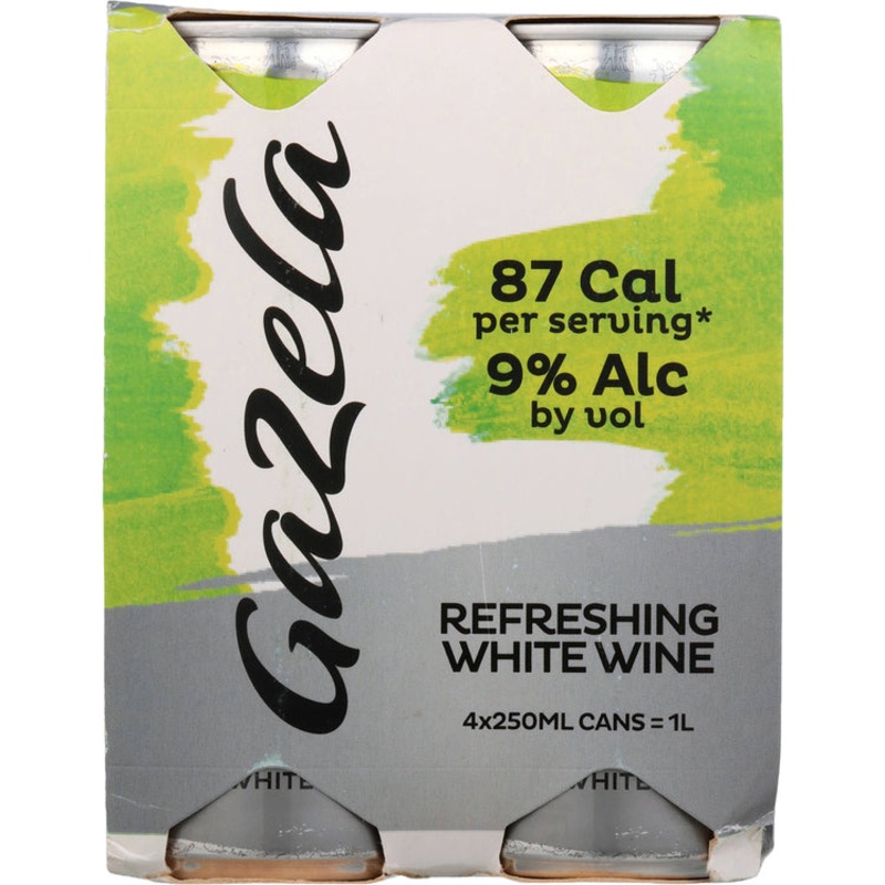 GAZELA VINHO VERDE WHITE CAN 6/4PK