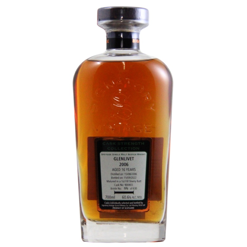 Signatory Glenlivet 16 YR 2006 Cask Strength Collection
