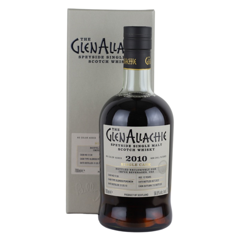 Glenallachie 2010 12 Year Single Oloroso Puncheon Cask #5138 Single Malt