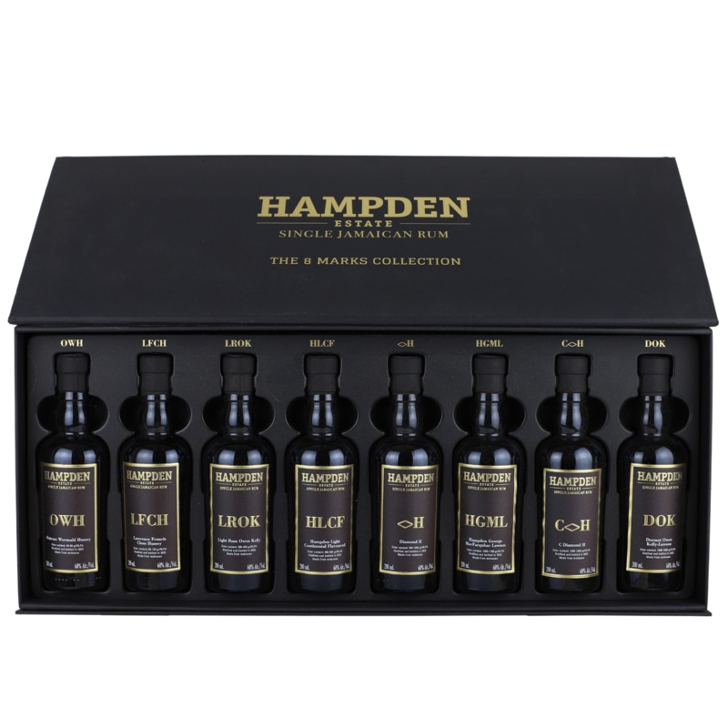 Hampden Estate 8 Marks Collection Jamaican Rum Tasting 8 Pack