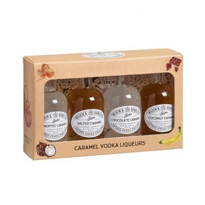 Tiptree Miniature Caramel Vodka Liqueurs Box, 4 x 5 cl