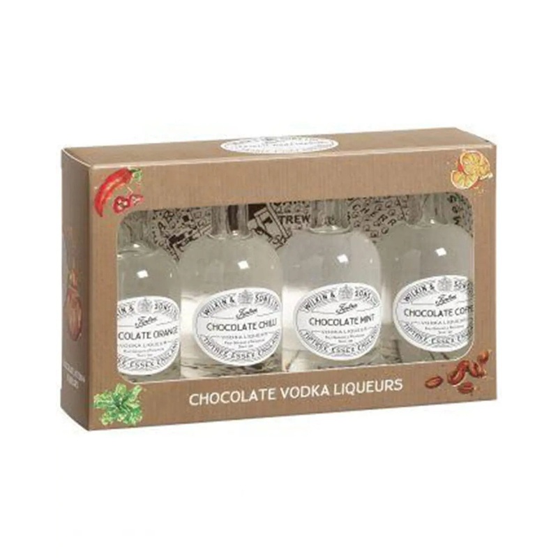 Tiptree Miniature Chocolate Vodka Liqueurs Box, 4 x 5 cl