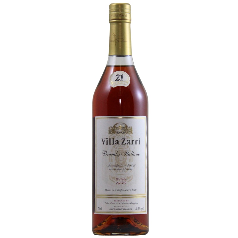 Villa Zarri 21 Year Old Brandy Italiano