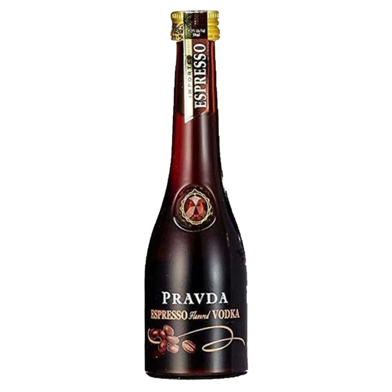 Pravda Ultra Premium Polish Espresso Vodka Miniature, 5 cl