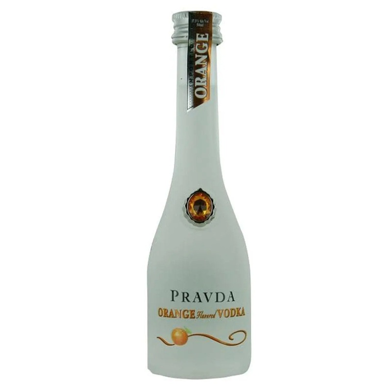 Pravda Ultra Premium Polish Orange Vodka Miniature, 5 cl