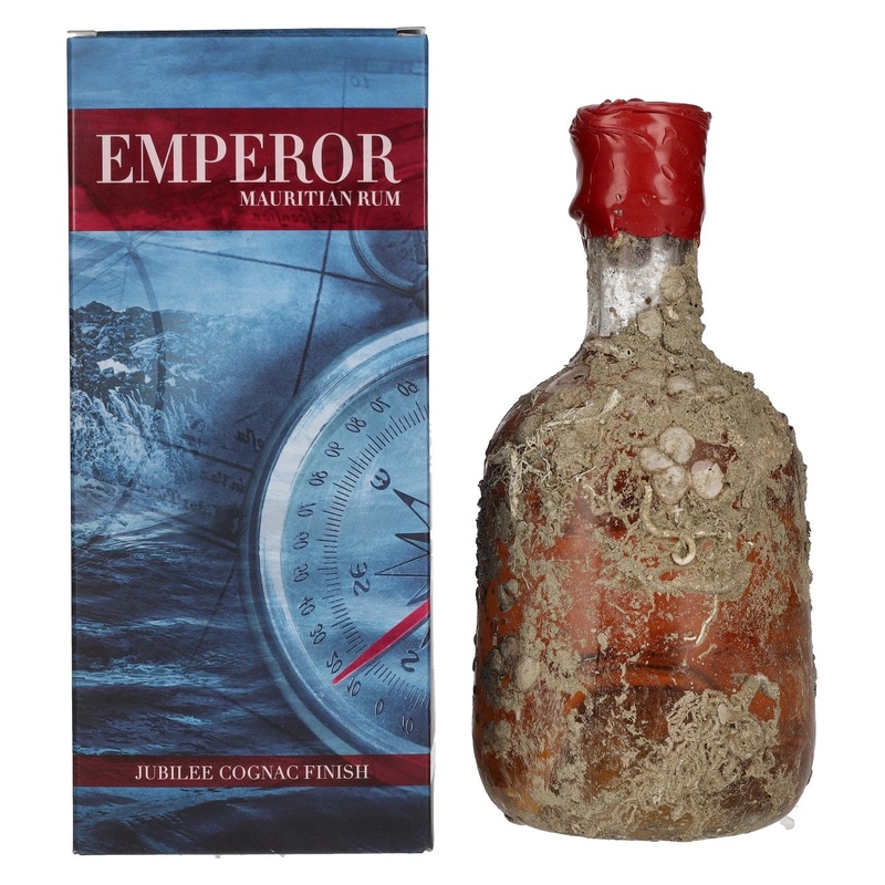 Emperor Mauritian Rum DEEP BLUE Jubilee Cognac Finish 40% Vol. 0,7l in Giftbox