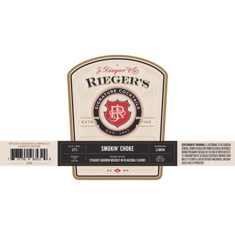 J. Rieger Signature Cocktails Smokin Choke