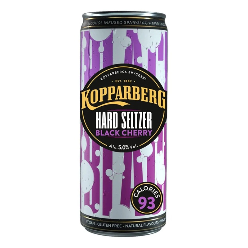 Kopparberg Black Cherry Hard Seltzer Premixed Can, 330 ml