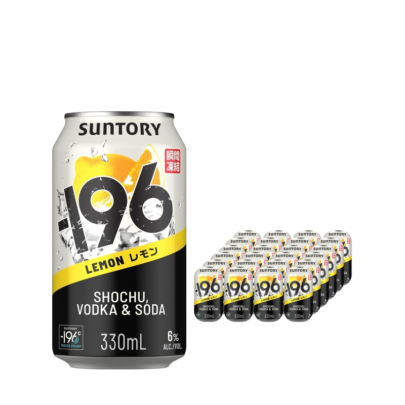 Minus 196 Lemon Shochu, Vodka & Soda Premixed Multipack, 12 x 330 ml