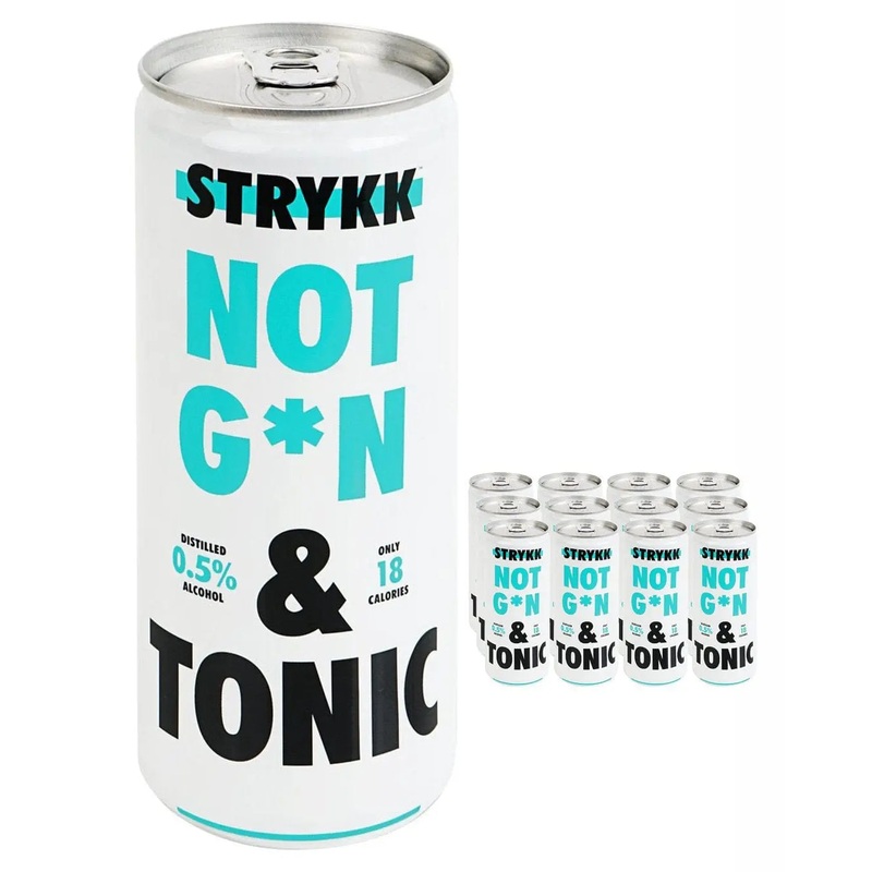 Stryyk Not Gin & Tonic Premixed Cocktail Can Multipack, 12 x 250 ml