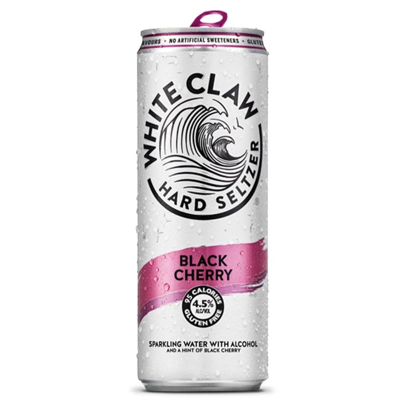 White Claw Black Cherry Hard Seltzer Premixed Can, 330 ml