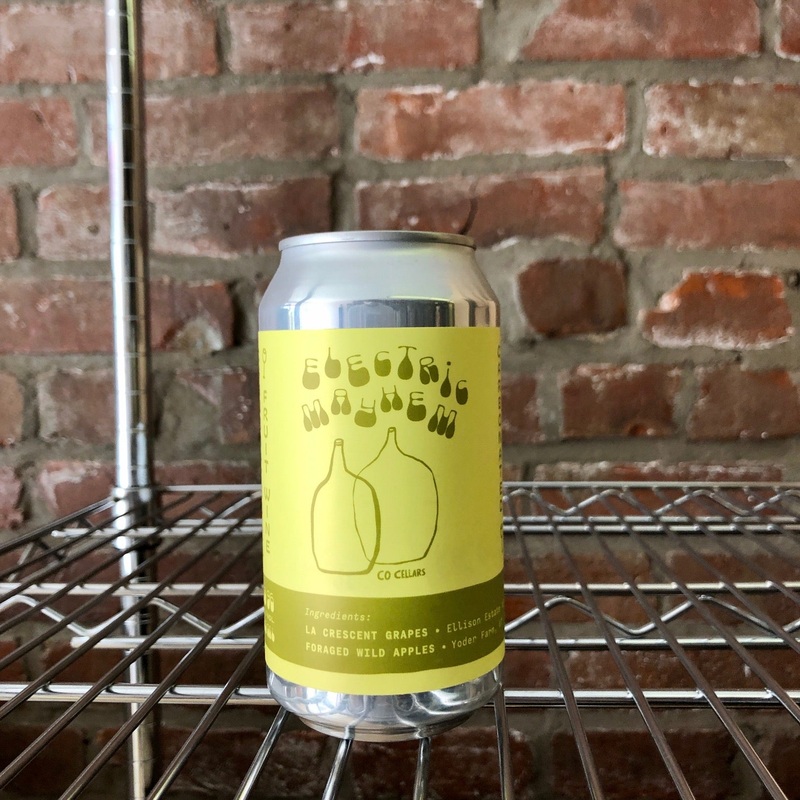 Shacksbury and ZAFA Wines, Co Cellars, Electric Mayhem Cider, Vermont, La Crescent Grapes and Foraged Wild Apples, 375ml
