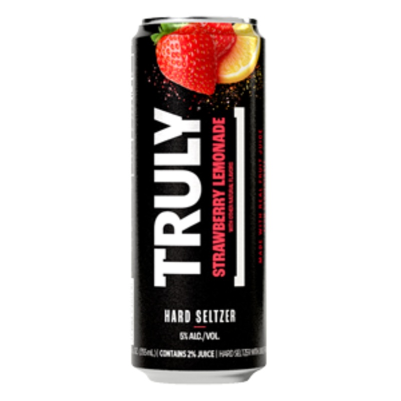 TRULY Hard Seltzer Strawberry Lemonade (24 - 12oz Cans, 6 Pack)