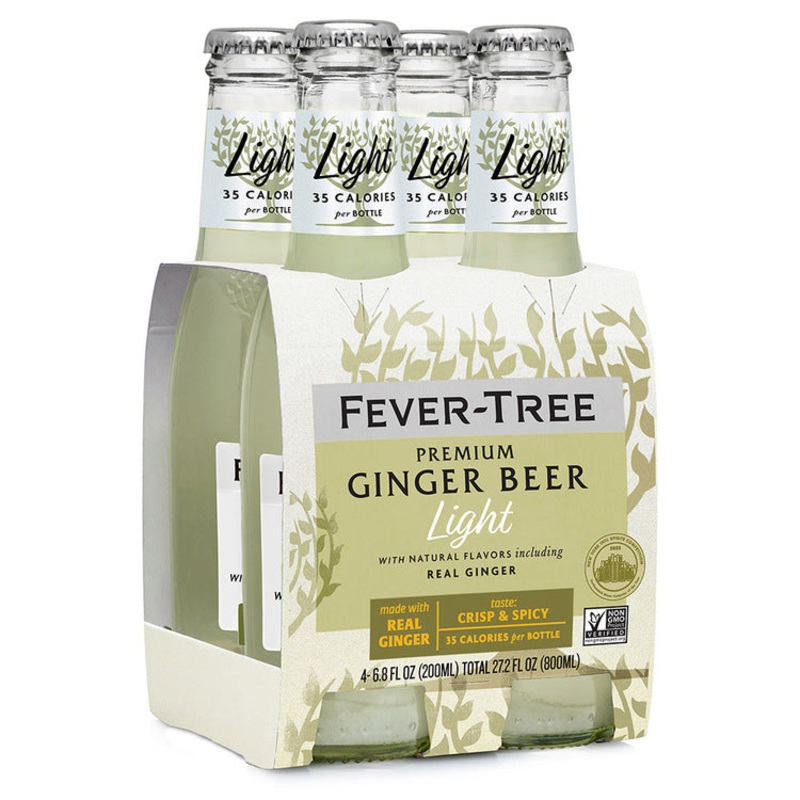 FEVER TREE LIGHT GINGER BEER 6/4PK