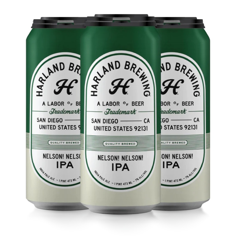 Harland Brewing Nelson! Nelson! IPA 16oz 4 Pack Can