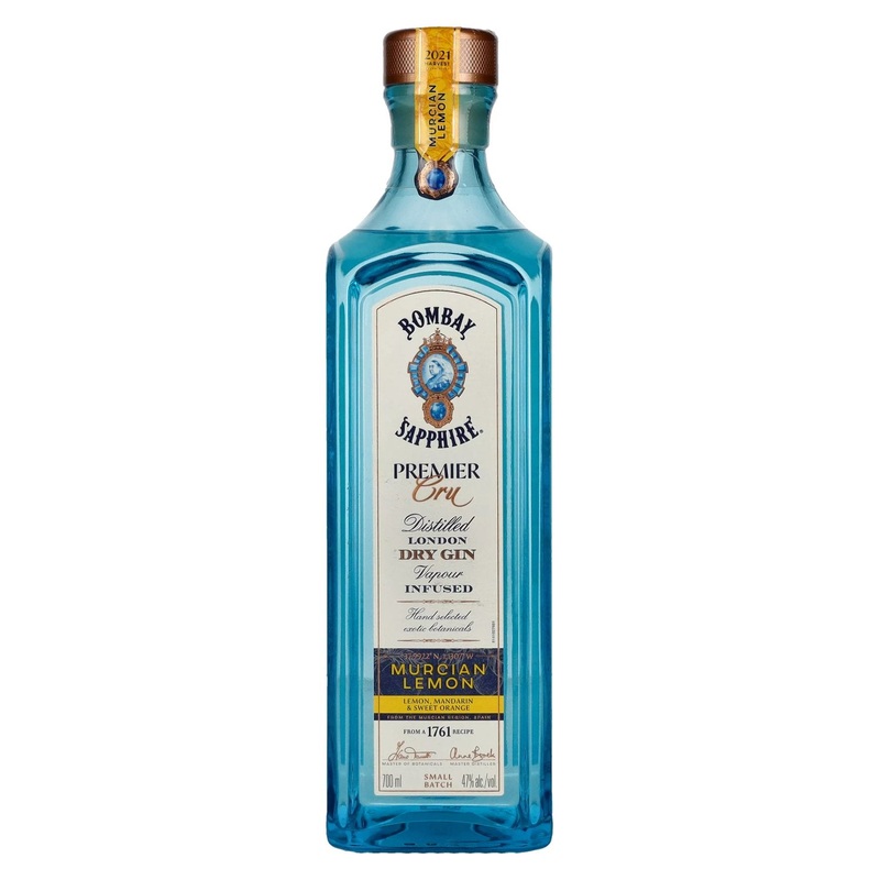 Bombay SAPPHIRE PREMIER Cru Murcian Lemon London Dry Gin 47% Vol. 0,7l