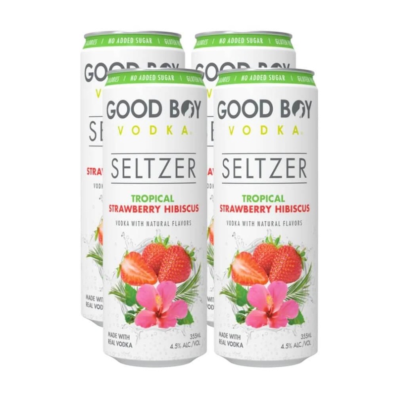 Good Boy Seltzer - Tropical Strawberry Hibiscus 4pk