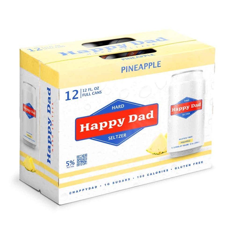 Happy Dad Hard Seltzer Pineapple 12pk