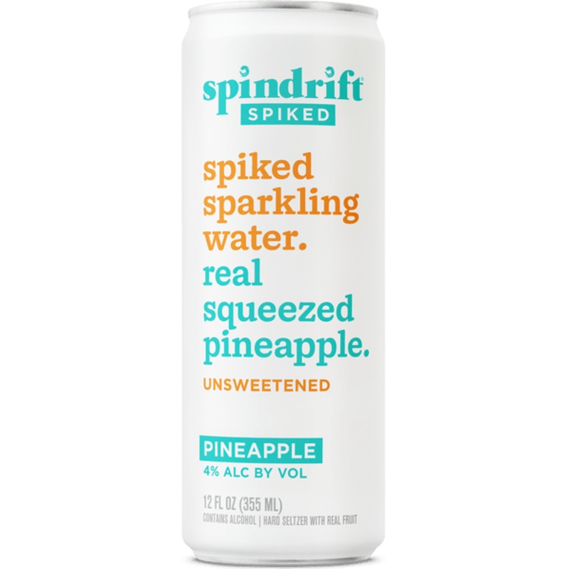 SPINDRIFT Spiked Real Squeezed Pineapple Unsweetened 19.2oz