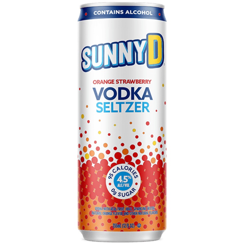 SUNNY D Orange Strawberry Vodka Seltzer