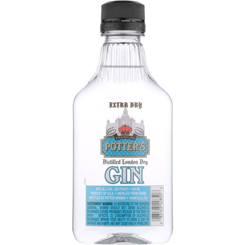 POTTERS GIN 80 PET