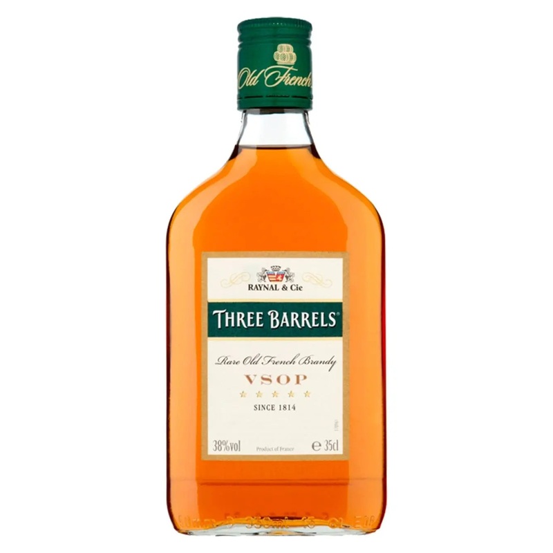 Three Barrels VSOP Brandy, 35 cl