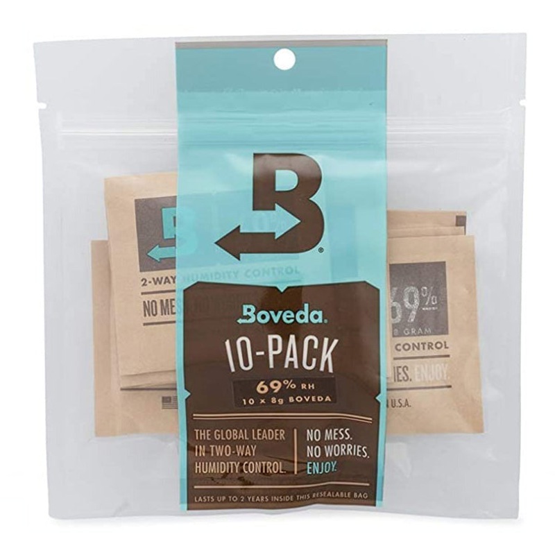 Boveda 10pk Small Pouch 8gram 69% Cigar Pouch
