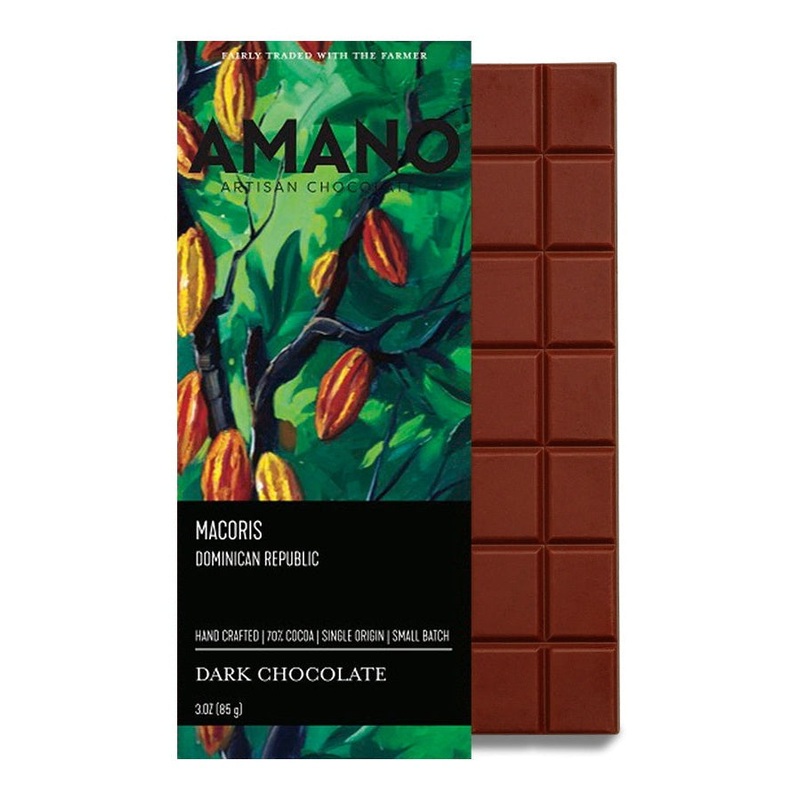 AMANO Macoris 70% Dominican Republic Dark Chocolate Bar