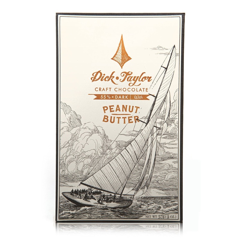 DICK TAYLOR 55% Brazil Dark Chocolate With Peanut Butter
