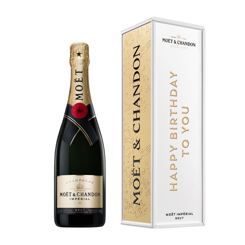 Mot & Chandon Imperial Milestones "Happy Birthday To You" Brut Champagne Gift Box
