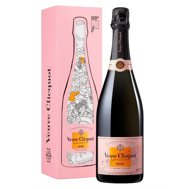 Veuve Clicquot Ros Colouring Pack Limited Edition, 75 cl