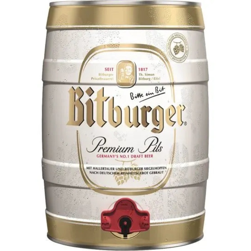 Bitburger 5 Litre Mini Party Keg