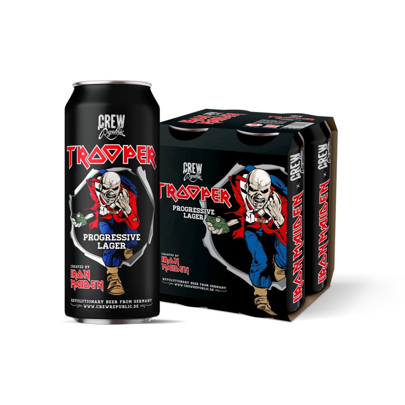 Iron Maiden Trooper Lager 4pk 50cl Can