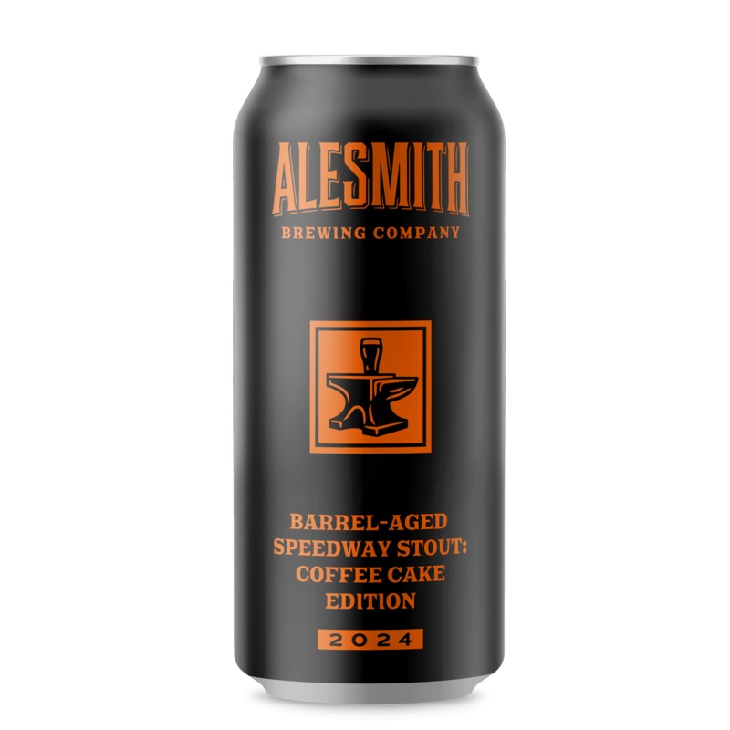 AleSmith Barrel-Aged Speedway Stout: Coffee Cake (2024, 12.67% ABV) 16oz Can