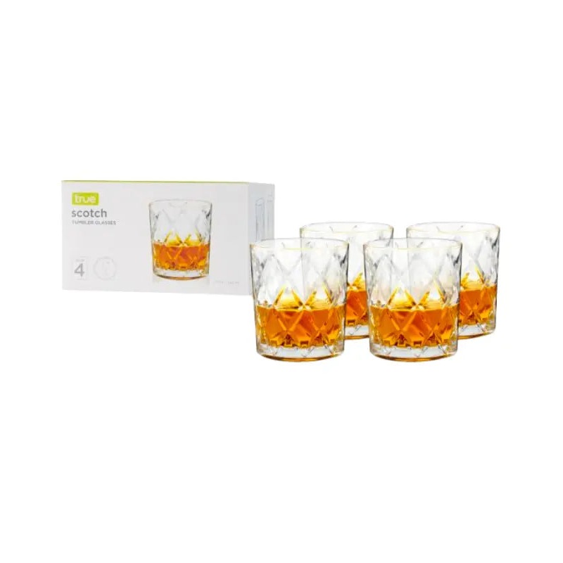 Scotch Glasses by True Set of 4