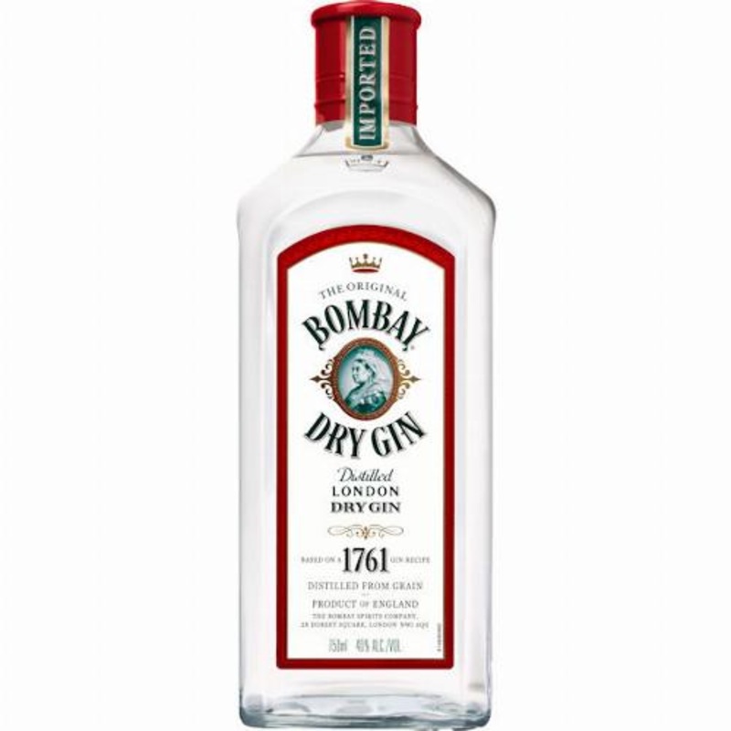 Bombay Gin 86 Proof England 1.0L LITER