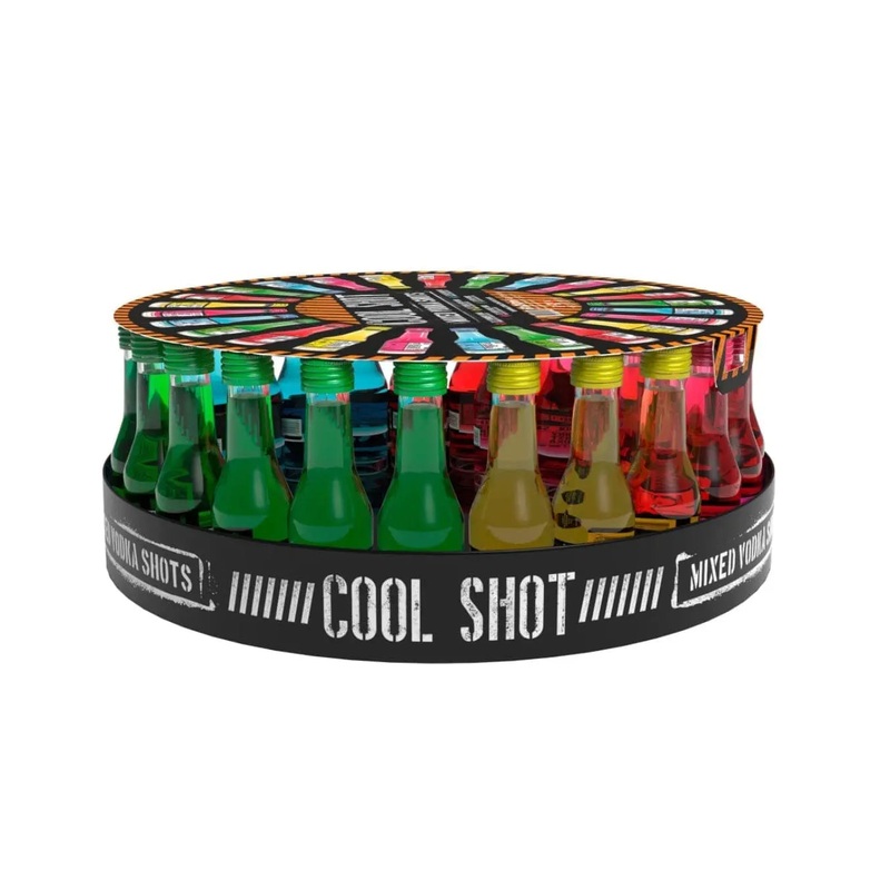 Cool Shot Mixed Vodka Shots Carousel, 61 x 20 ml